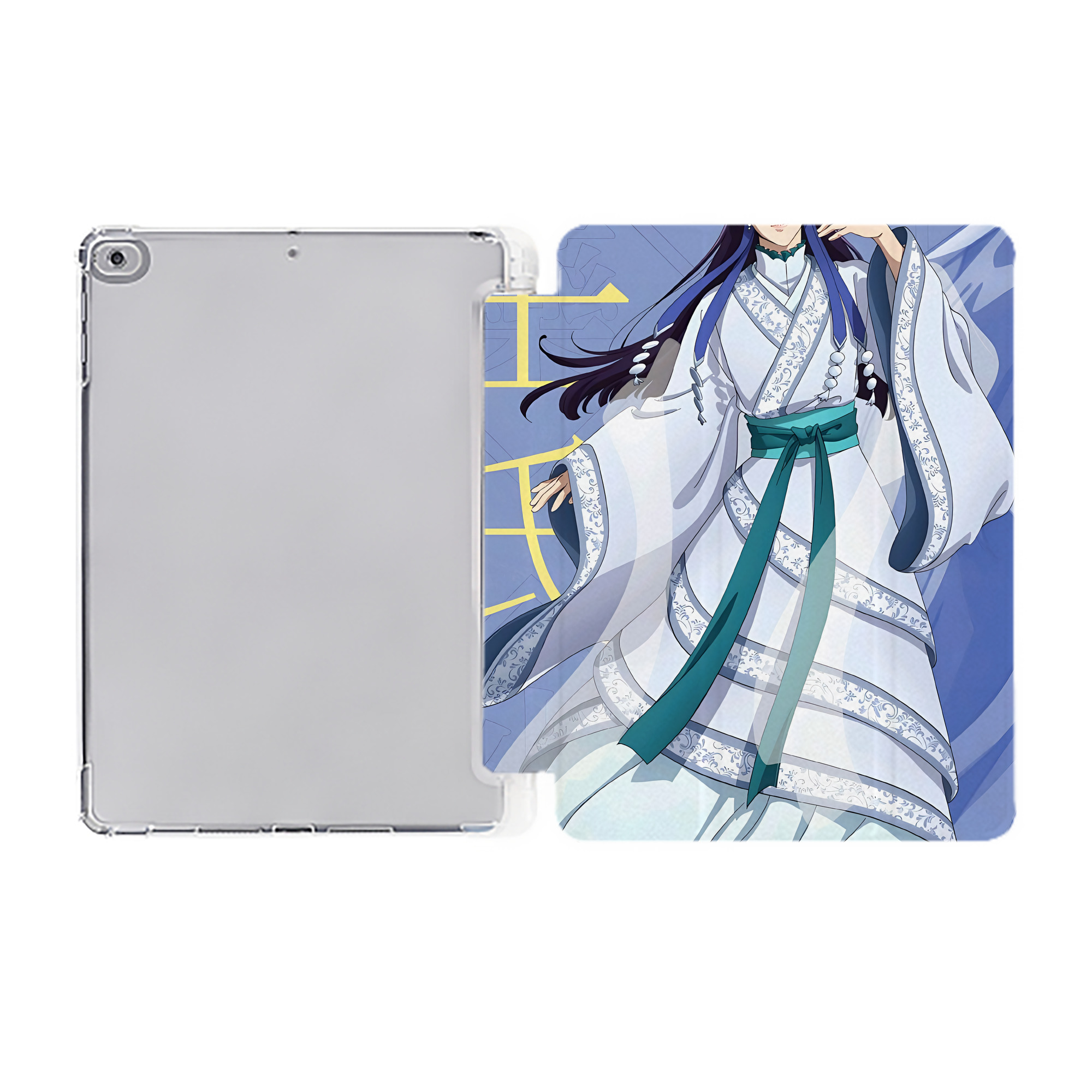 （画像用） 薬屋のひとりごと The Apothecary Diaries IPad ケース ペン収納付き 三つ折りスタンド PUレザー×シリコン 対応機種9.5/10.5/10.9インチ